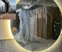 فني تركيب مرايا مضيئه 60068305 زجاج مرايات منظرة